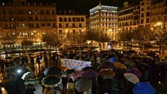"Az igen az igen" demonstárció Pamplonában 2019-ben