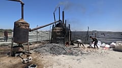 L'installation de diesel à Gaza