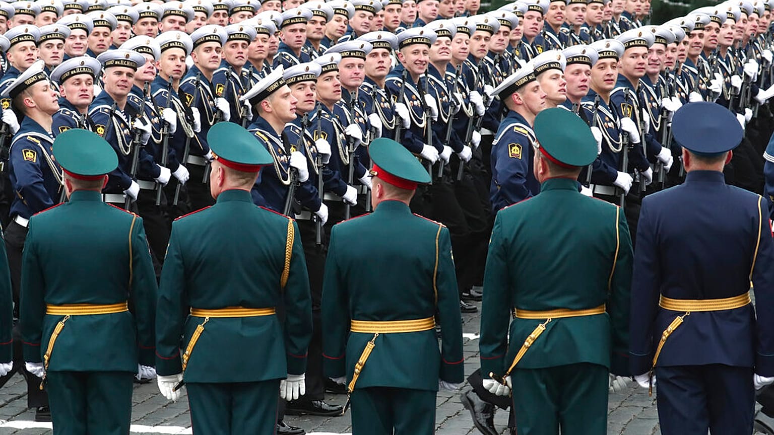 A 2021-es győzelem napi felvonulás a Vörös téren Moszkvában 