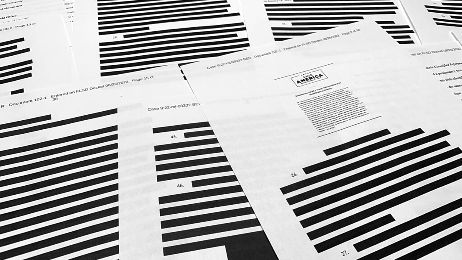 Σελίδες από την ένορκη βεβαίωση του FBI