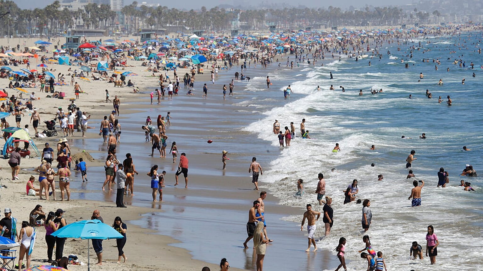 ABD'nin Kaliforniya eyaletindeki Santa Monica plajı