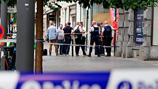 Αστυνομικοί στο σημείο του περιστατικού στις Βρυξέλλες