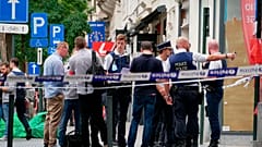 الشرطة تطوق مكان الحادث في العاصمة البلجيكية بروكسل 26/08/2022