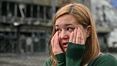 Karyna Patsiomkina, bélarusse vivant en Ukraine, à Boutcha, le 16 août 2022