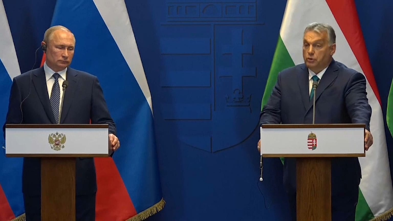 Vlagyimir Putyin és Orbán Viktor 