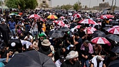 اعتصام خارج البرلمان العراقي