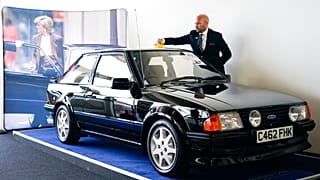 A Diana walesi hercegné által használt különleges, fekete Ford Escort RS Turbo