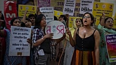 Protest in Neu Delhi