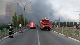 Пожар практически полностью уничтожил рынок 