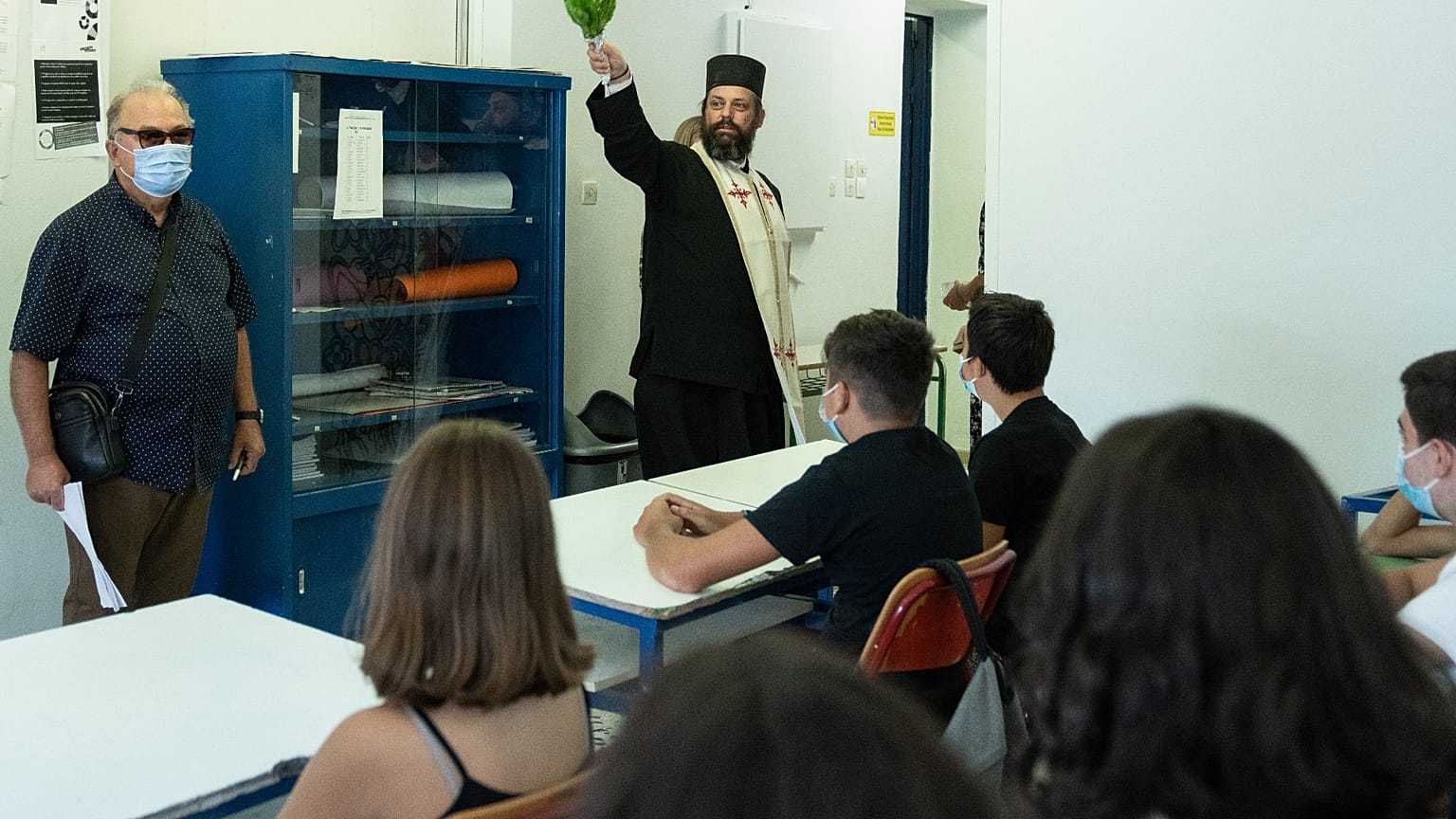Σχολικός αγιασμός (φωτογραφία αρχείου)