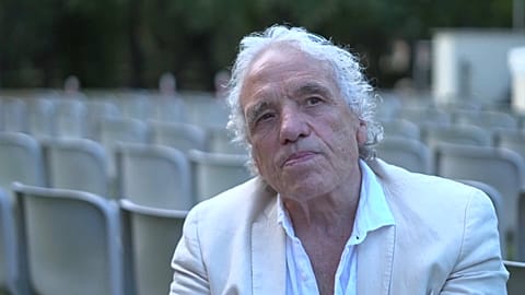 Director Abel Ferrara discusses his upcoming film premiering in Venice, 'Padre Pio'