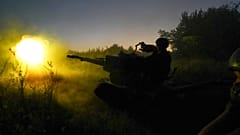 Ukrán katonák tüzelnek orosz célpontokra a harkivi régióban, 2022. augusztus 24-én - KÉPÜNK CSUPÁN ILLUSZTRÁCIÓ!