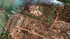 Satellitenaufnahme des AKW Saporischschja am 29.08.2022