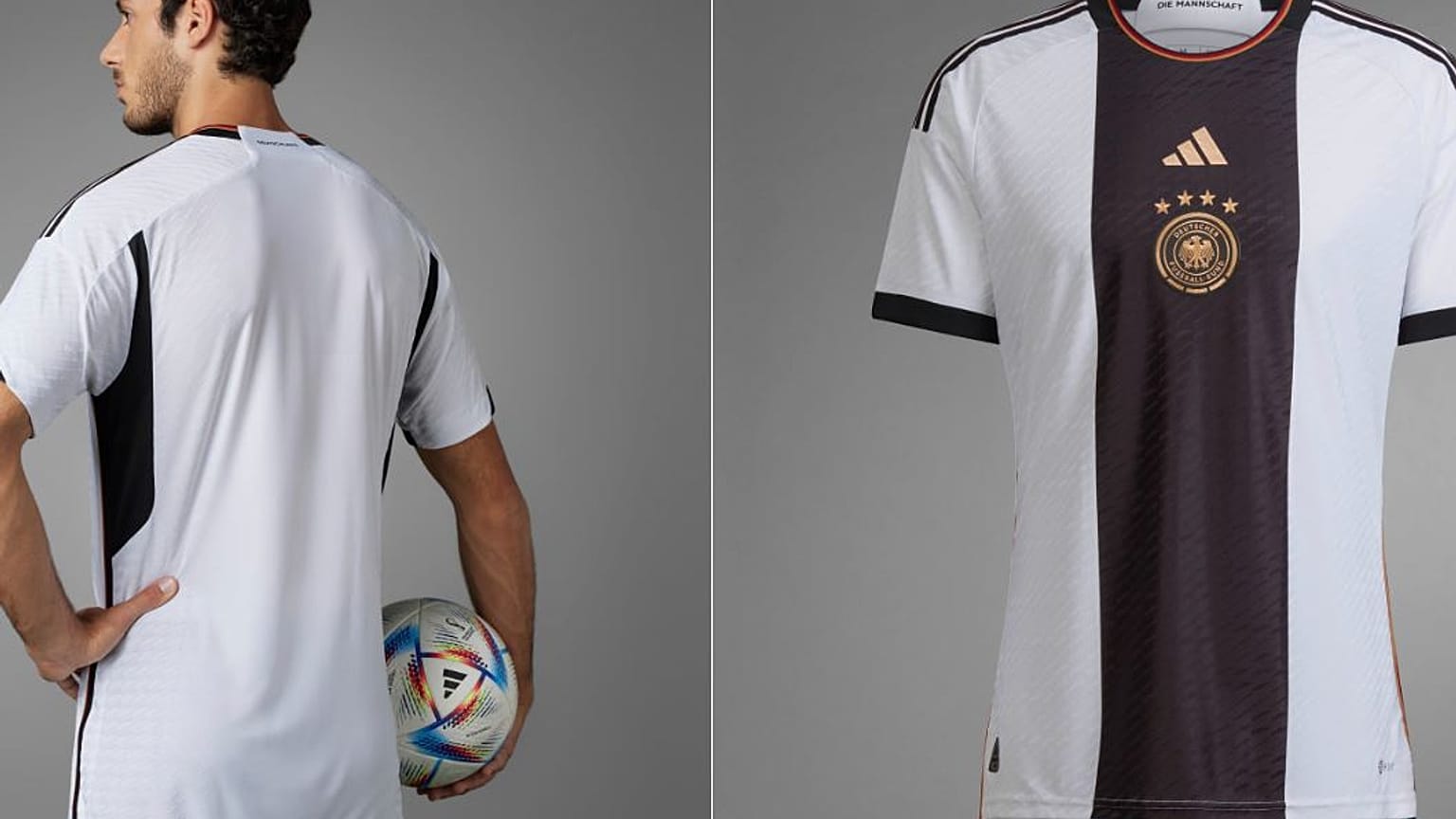 Die neuen Trikots der deutschen Fußball-Nationalelf