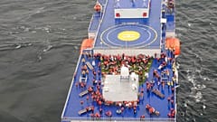 Passagiere auf der Stena Scandida 
