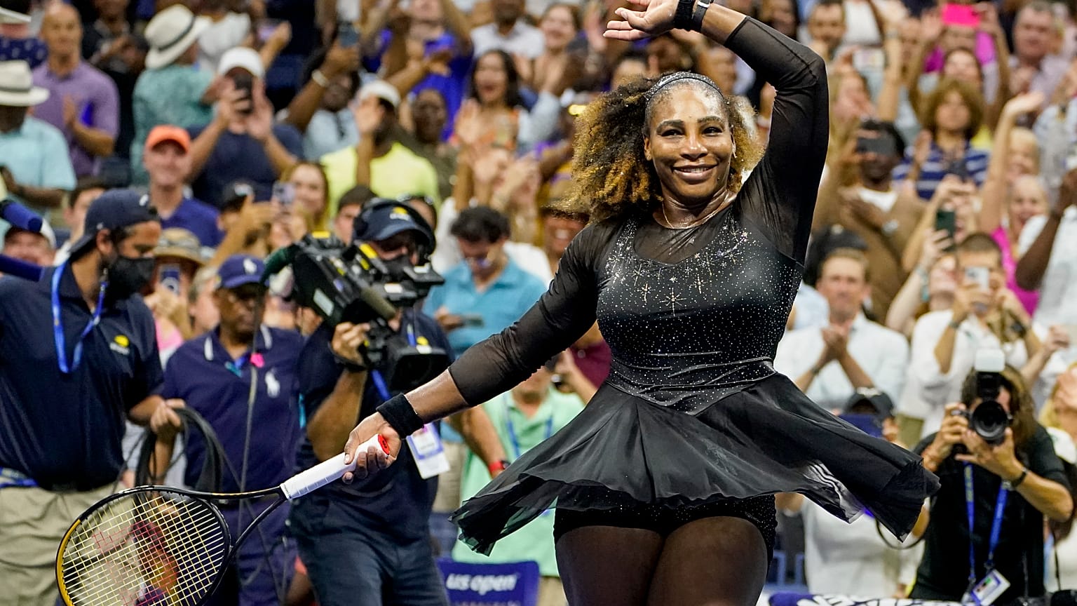 Die 40-jährige Serena Williams nach ihrem Auftaktsieg bei den US Open