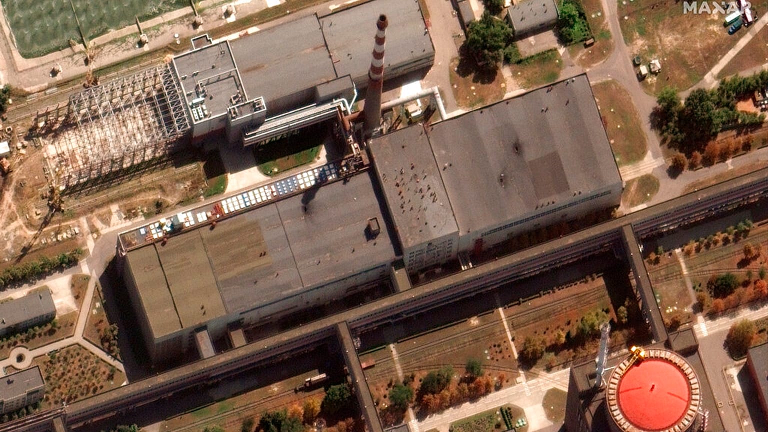 Az atomerőmű egy korábbi felvételen