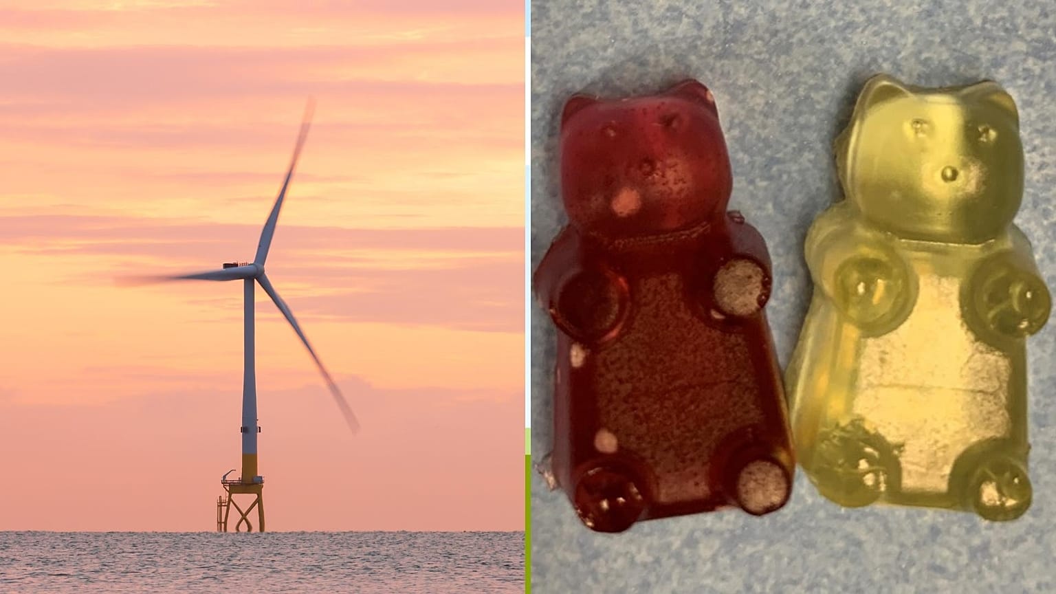The new composite resin could be used to recyclable turbine blades into sweets. 