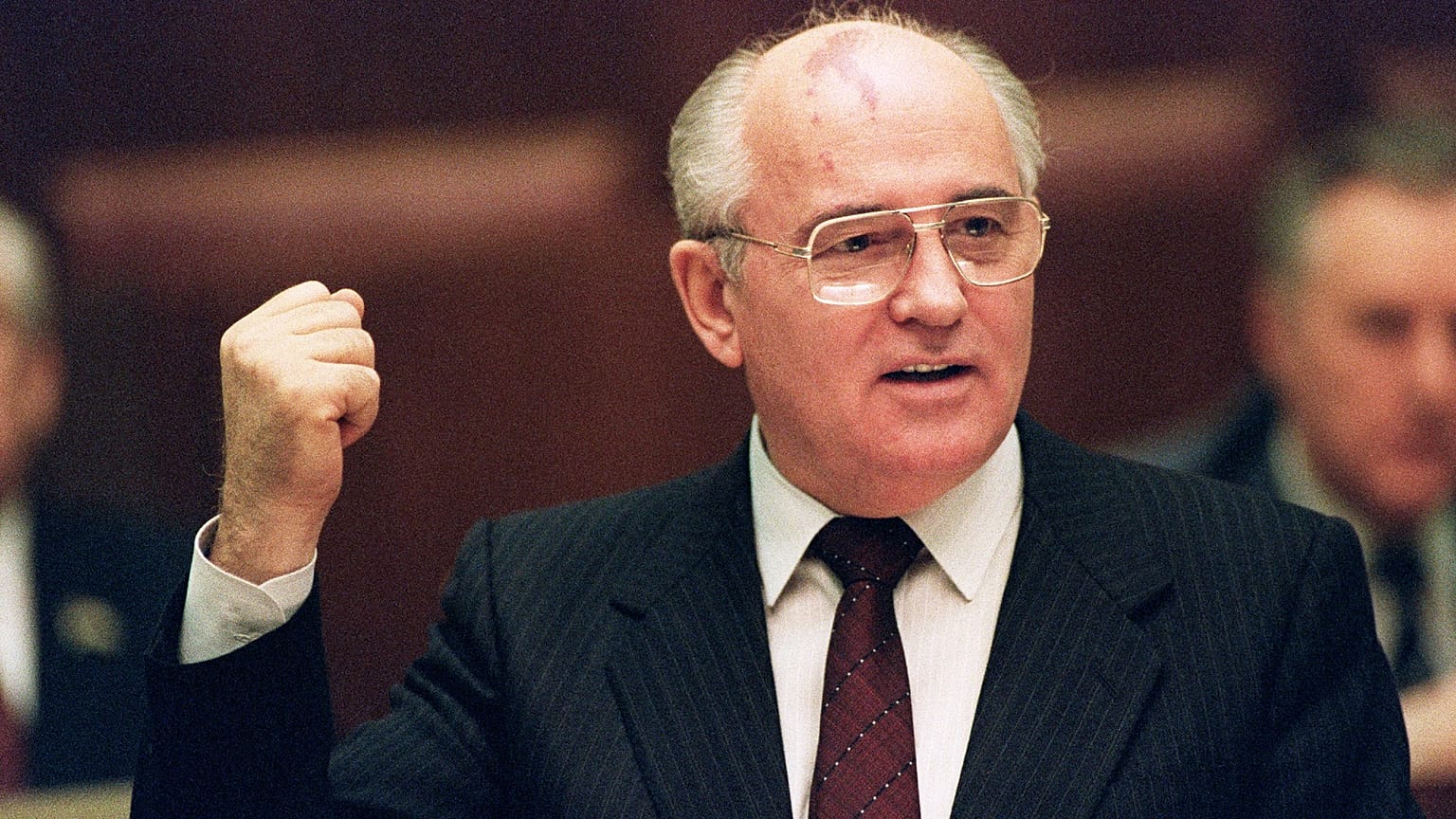 Archives : Mikhaïl Gorbatchev, le 14 janvier 1991 à Moscou