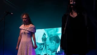 Антивоенный концерт Pussy Riot в швейцарском Рубигене, 30 августа 2022 года.