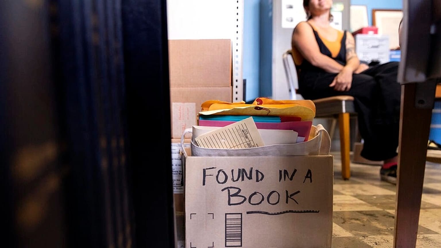 Oakland Public Library unveils a collection of memorable items found in library books