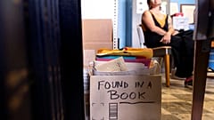 Oakland Public Library unveils a collection of memorable items found in library books