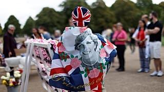 Admiradores de la fallecida princesa Diana