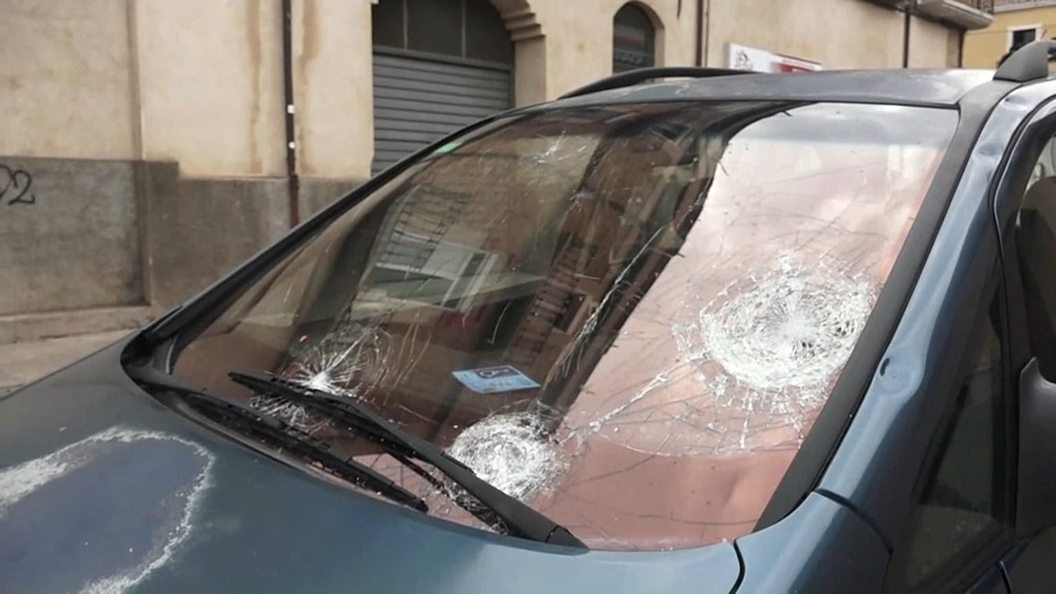 Nach dem Unwetter in Katalonien in Spanien