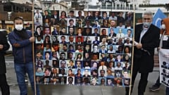 Archives : manifestation de membres de la communauté ouïghoure réfugiés en Turquie, le 10 février 2021 à Istanbul