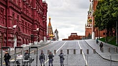 Im Zentrum von Moskau vor der Trauerfeier für Gorbatschow