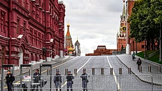 Im Zentrum von Moskau vor der Trauerfeier für Gorbatschow