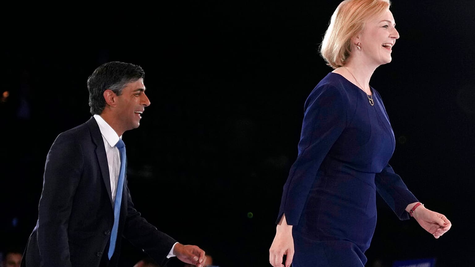 Rishi Sunak et Liz Truss, le 31 août 2022, Wembley Arena, Londres, Royaume-Uni