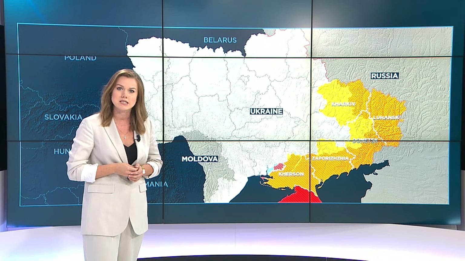 Vakulina vor Karte