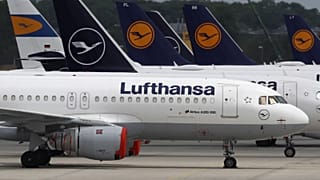 A német légitársaság gépei a müncheni repülőtéren