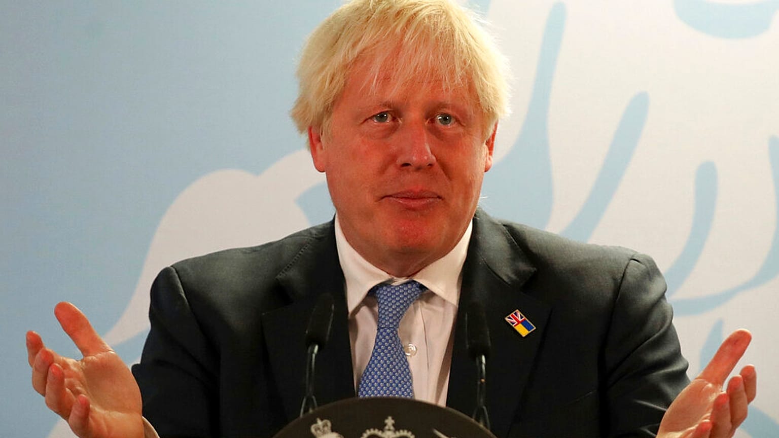 Le Premier ministre britannique Boris Johnson lors d'un discours, le 01/09/2022