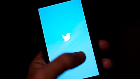 The Twitter application is seen on a digital device Monday, April 25, 2022,
