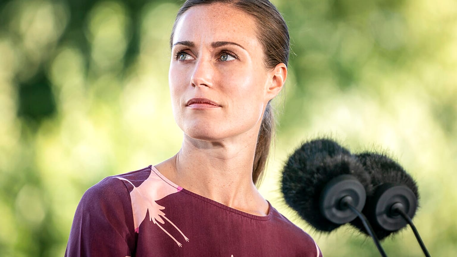 Sanna Marin finn miniszterelnök a Balti-tengeri energiabiztonsági csúcs után, melyet augusztus 30-án tartottak a dániai Marienborgban