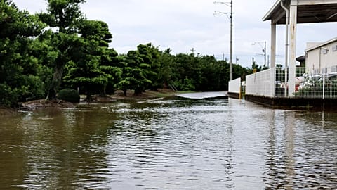 Wassermassen in Hamamatsu