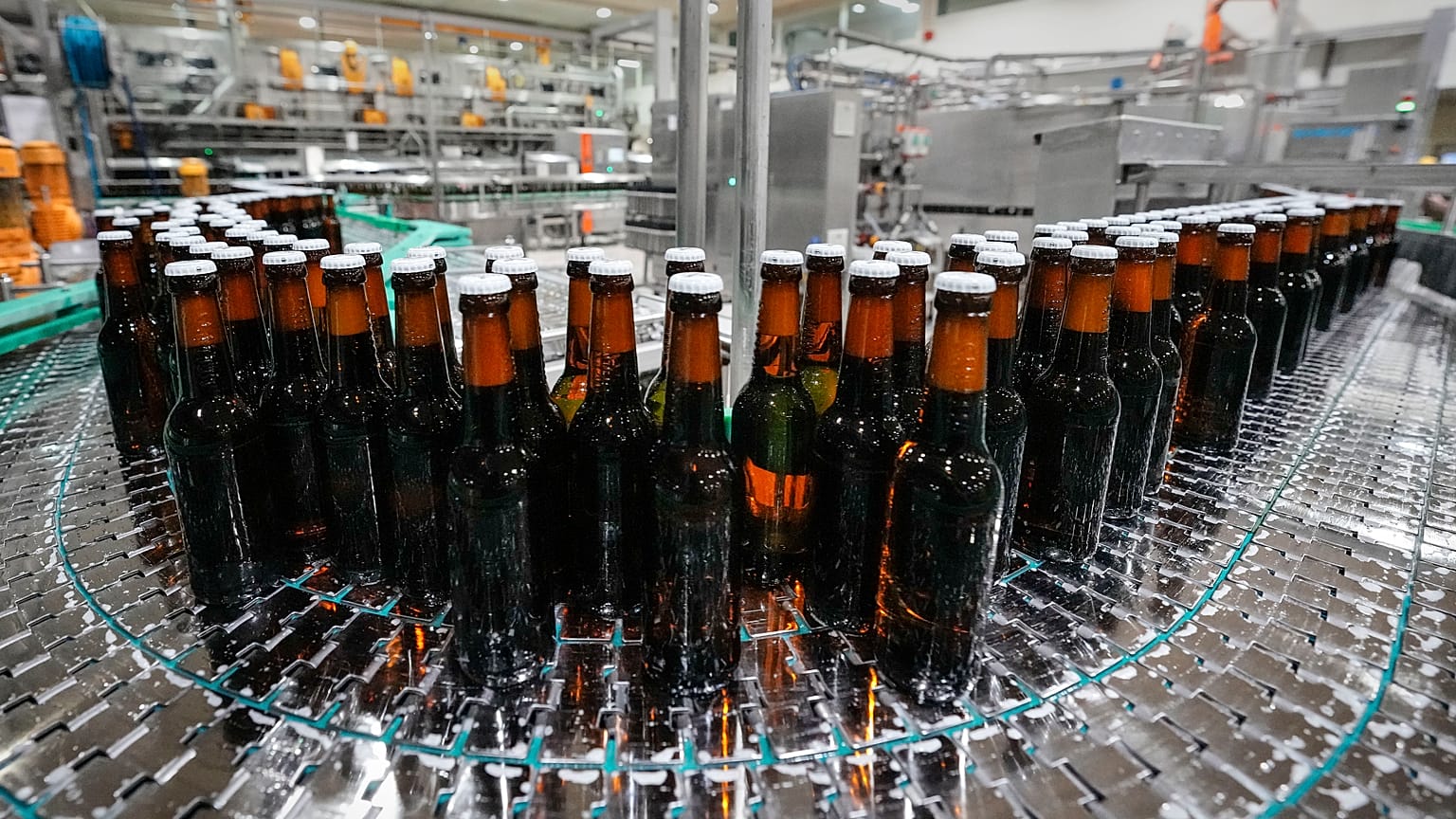 مصنع جعة Veltins في Meschede  ألمانيا - أرشيف