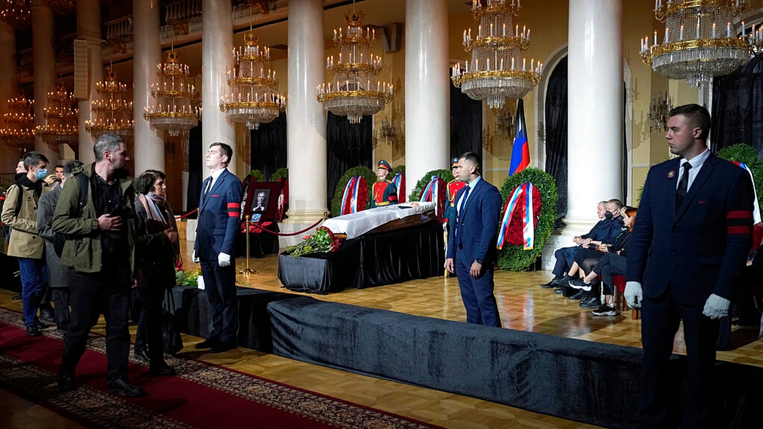 Mihail Gorbacsov volt szovjet vezető búcsúztatása