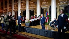 Mihail Gorbacsov volt szovjet vezető búcsúztatása