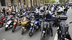 Motociclistas de Paris em cólera