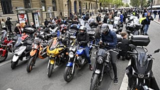 Motociclistas de Paris em cólera