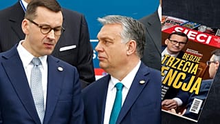  Mateusz Morawiecki és Orbán Viktor 2020-ban / a Sieci friss címlapja