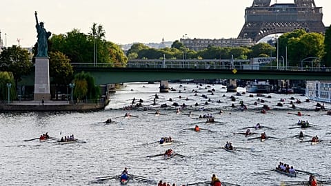 Ruderer auf der Seine