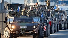 Военнослужащие 41-й танковой бригады Бундесвера в Клайпеде, 4 сентября 2022 г. 