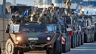 Военнослужащие 41-й танковой бригады Бундесвера в Клайпеде, 4 сентября 2022 г. 