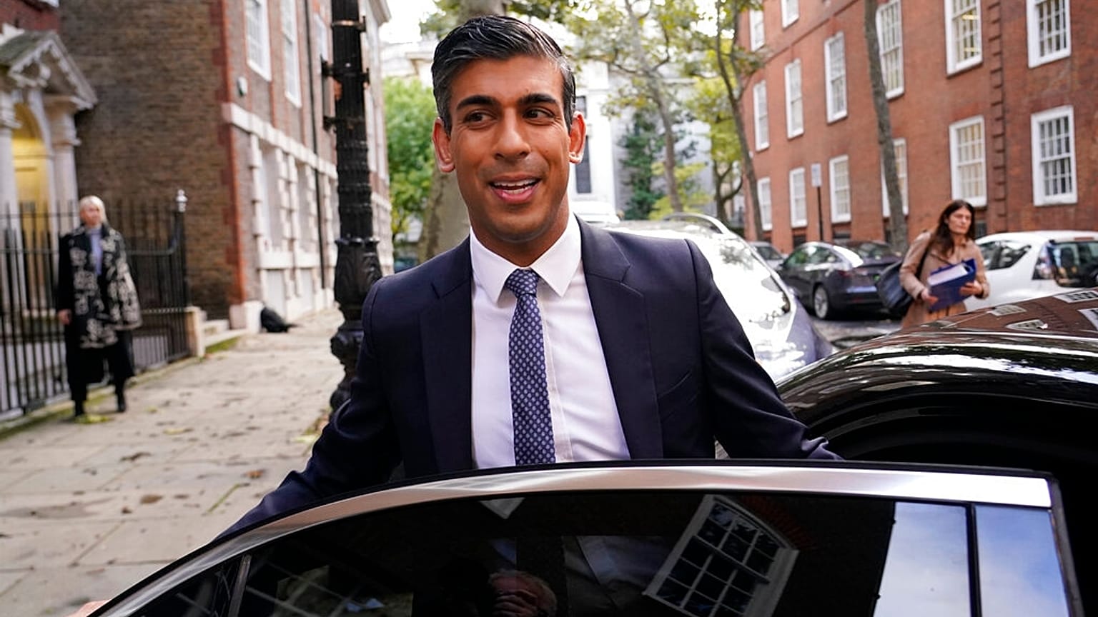 Rishi Sunak a választás napján 