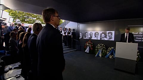 Commemoration ceremony to mark the 50th anniversary of the attack on the 1972 Munich Olympics