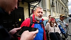 Le journaliste et rédacteur en chef du journal russe Novaïa Gazeta à Moscou, en Russie, lundi 5 septembre 2022. 